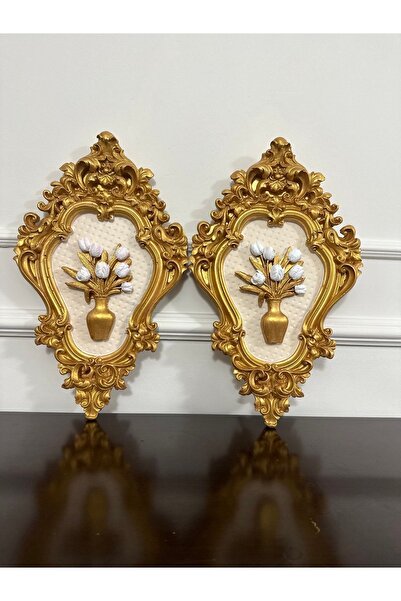 busraconcept Tablou decorativ cu flori mare 2 buc