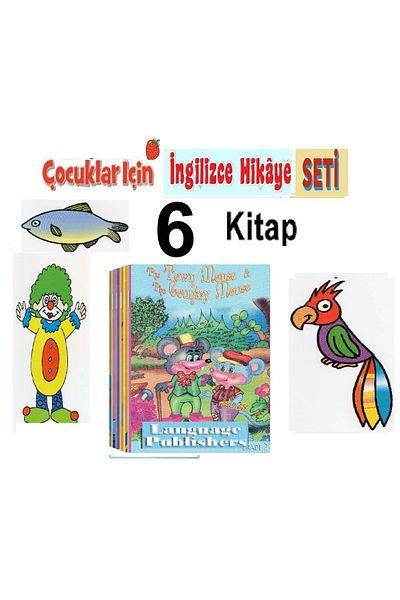 Language Publishers مجموعة قصص القراءة الإنجليزية للأطفال والمبتدئين باللغة الإنجليزية -6 كتاب 2مستوى رمز الاستجابة السريعة