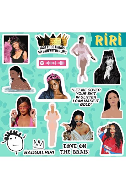 Pufidik مجموعة ملصقات ريهانا - ملصقات للكمبيوتر المحمول والكمبيوتر المحمول وا...