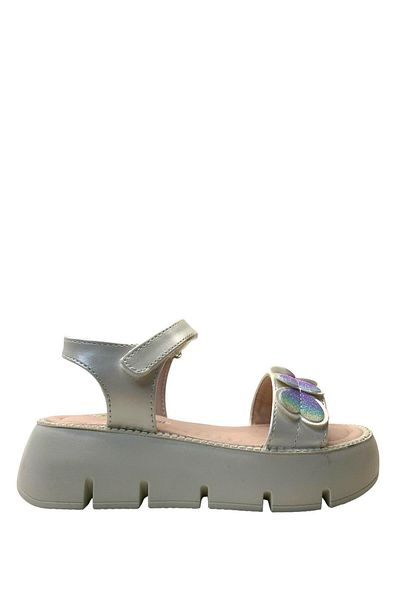 Tuğba Ortopedi 507 Girl - Pearl Heart and Colorful Glitter Detailed Sandals