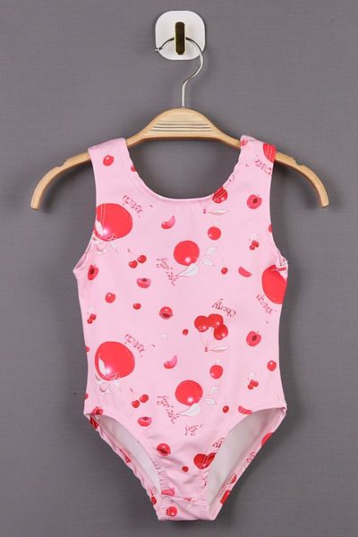 AyCaTa Girl's Swimsuit Cherry Pattern Quick Dry Pool Sea Beach Swimwear