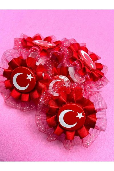 Diloshtrend Design April 23 Buckle with Türkiye Flag 2-Piece Rubber Buckle
