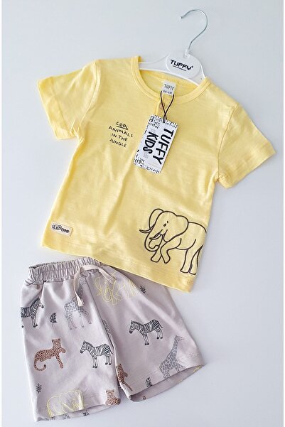 Tuffy Kids طقم شورت منقوش من Haynan للأطفال الرضع