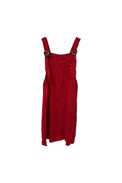 PHUTİ COLLECTION ITALIAN Linen BUCKLE VEST DRESS