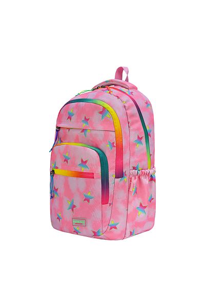 MASTER PACK Geantă de școală colorată cu fermoar cu 5 compartimente