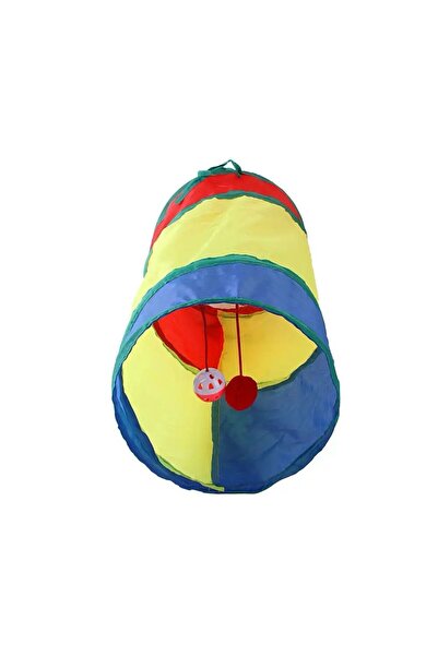 Genel Markalar Kedi Tüneli Pratik Katlanır Gökkuşağı Uzun Kedi Köpek Oyun Tün...