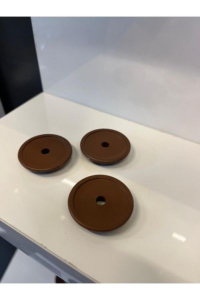 Taşkın Aksesuar 4 Pieces 3.8cm Walnut Capsule Button - Plastic Ornamental Pillow Seat and Coat Cardigan Decor