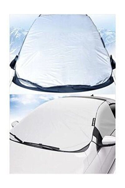 Anivex Araç Buz Kar Güneş Koruyucu Yarım Branda Kar Buz Önleyici Örtü Oto Koruyucu Yarım Branda