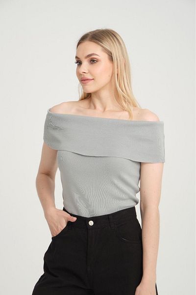 Su Moda Γυναικεία Ρούχα Μπλούζα Madonna Πέτο Off The Shoulder Κοντό Καλοκαιρινή Μπλούζα Lycra
