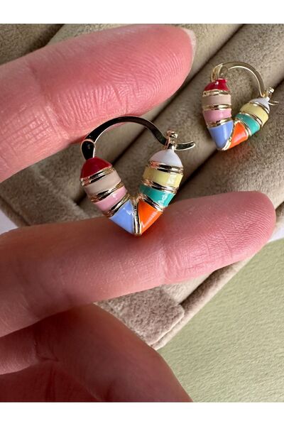 ringbox Colorful and Mini Heart Earrings