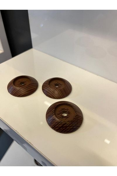 Taşkın Aksesuar 4 Pieces 3.8cm Walnut Capsule Button - Plastic Ornamental Pillow Seat and Coat Cardigan Decor