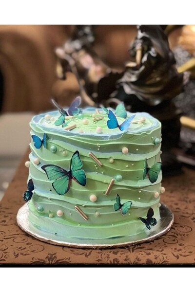 kullanatparti Pasta Balon Üzeri Dekor Kelebek Süsler  Pasta Balon üzeri Süsle...