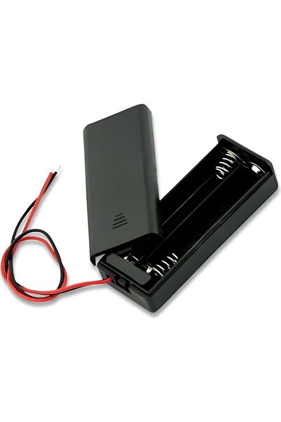 Fapatech 2'li Anahtarlı Pil Yatağı Pil Yuvası Pil Kutusu Aa Kalem Kalın Pil