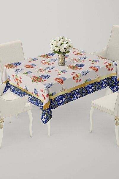Daniel Home Design مفرش طاولة طعام مطبوع قابل للغسل وغرفة المعيشة والمطبخ وال...