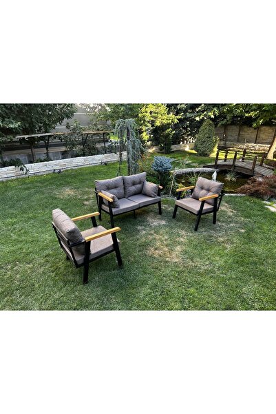 Kırlenta ERCİYES 2+1+1 CAPPUCCİNO (KAPUÇİNO) BAHÇE TAKIMI BAHÇE MOBİLYASI