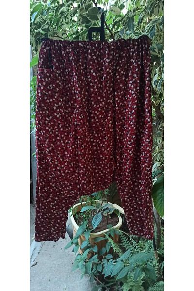 MEŞHUR ŞALVARCI PELİN Floral Patterned Combination Shalwar for Mother and Daughter - Single Price