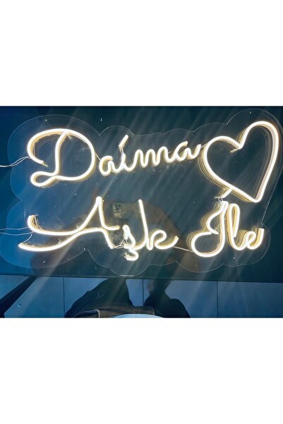 LEDECOR Daima Aşk İle Neon Tabela