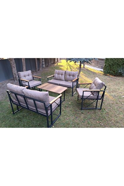 Kırlenta LİVA KAPUÇİNO 2+2+1+1 + SEHPA BAHÇE , BALKON , TAKIMI MOBİLYASI