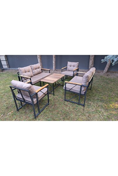 Kırlenta LİVA KAPUÇİNO 2+2+1+1 + SEHPA BAHÇE , BALKON , TAKIMI MOBİLYASI