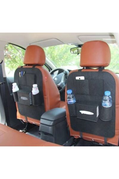 Ankaflex Organizator din pâslă Anflex Black pentru scaunul din mașină cu comp...