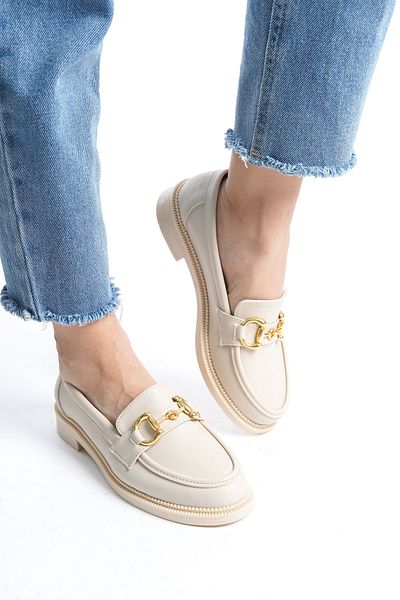 SH SİLVER MODA SİLVERK MODA του Loafer Moccasin Casual Buckle Casual παπούτσια Tonyas -1005