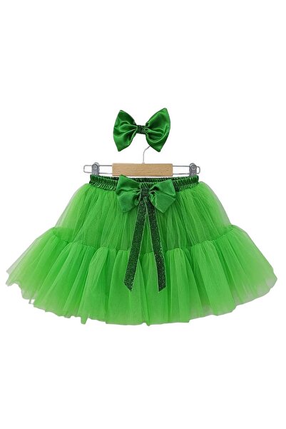 Gala Kostüm Girl's Tutu Skirt Green Color