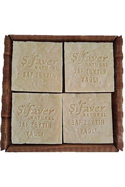 ŞİFAVER Doğal Ve El Yapımı Saf Zeytinyağlı Sabunu 8 Adet1kg Özel Sandık Tasarım