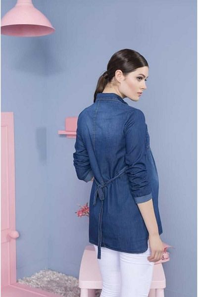 KATLİN MATERNİTY WEAR Maternity Denim Shirt