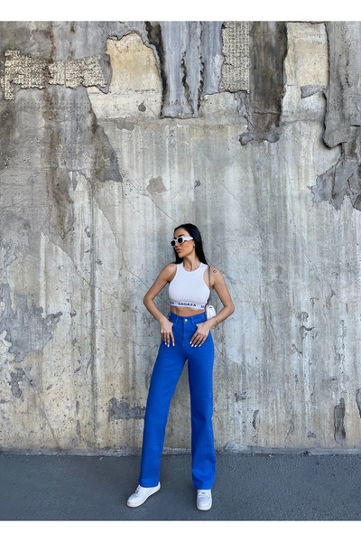 AREF JEANS Blugi largi, lungi, largi, pentru femei