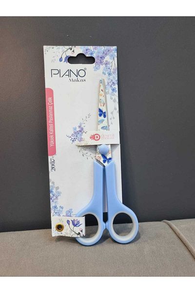 Lider MAGNESİA 6.5 Blue Steel Patterned Scissors - Stainless