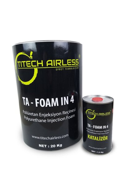 Titech Airless Sprey Teknolojileri 1k Poliüretan Enjeksiyon Reçinesi - 21.3kg