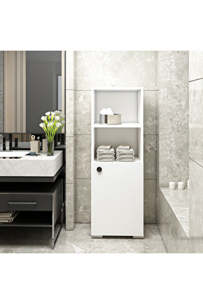 Ninnimo Shıba Banyo Dolabı Beyaz Mdf Çok Amaçlı Dolap