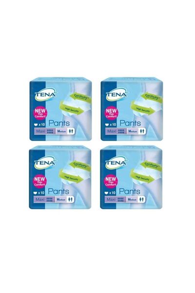 TENA حفاضات للمريض ماكسي 8 قطرات مقاس M، 40 قطعة متوسطة