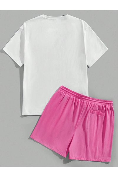 Mella&Co Women's Printed T-Shirt and Sweatpants Set