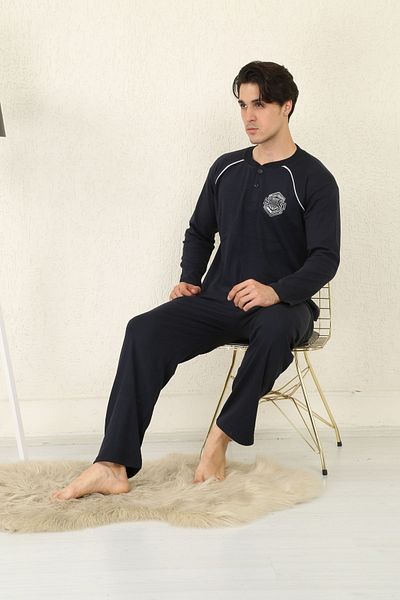 ŞİPKA 100% COTTON SUPERIOR MEN'S PLUS SIZE PAJAMA SET 915