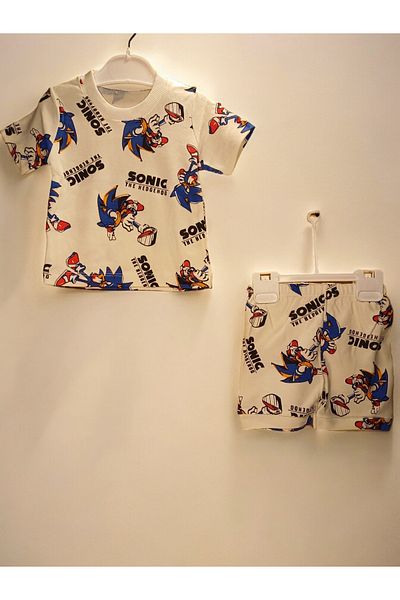 SWEET BABY Sonic Printed Shorts Set for Baby Boy