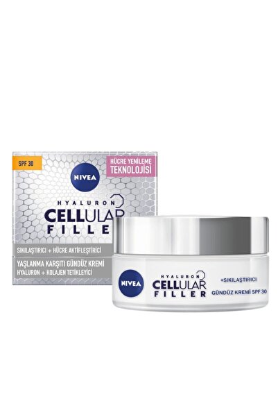 NIVEA Hyaluron Cellular Fıller + Sıkılaştırıcı Yaşlanma Karşıtı Gündüz Kremi Spf 30 50 ml