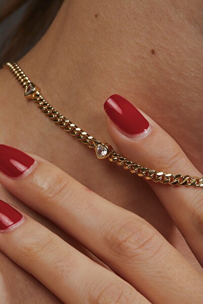 Joy of Jade Filiz Kolye 1 Mikron 18 Ayar Altın Kaplama (925 Ayar Gümüş Üzerine), Zirkonyum