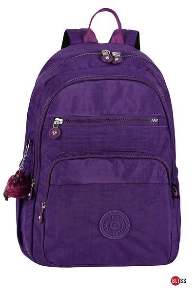 Bliss Rucsac unisex violet Crinkle - zilnic și școlar rezistent la apă
