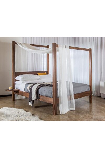 Mikey Design Mikey Bronze Ahşap Karyola