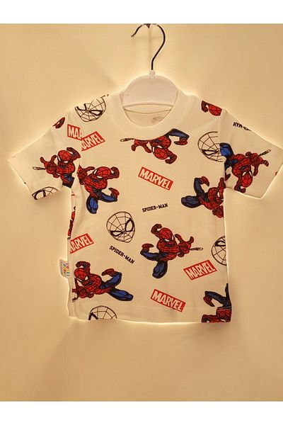 SWEET BABY Spiderman Printed Baby Boy Shorts Set