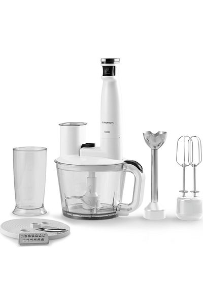 Grundig 1500 W Motor - Stainless Steel Blender Set with 4 Blades 1.7 Liter White