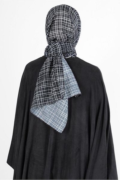 Alvina 8128 Μοντέλο σιφόν εμπριμέ σάλι