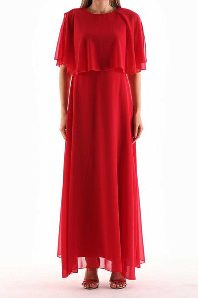 CİXAPLE Chiffon Blero Dress - Straight Cut