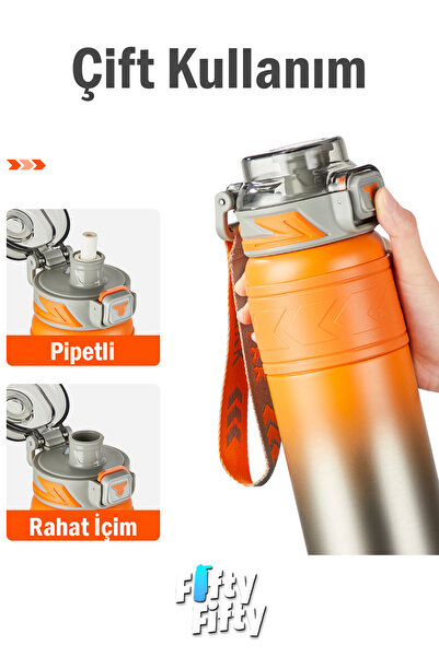 Vagonlife TKK 900 ML Comfortable Thermos with Straw for Dual Use -12/24 Hot-Cold-Insulation -TKK2025900ML