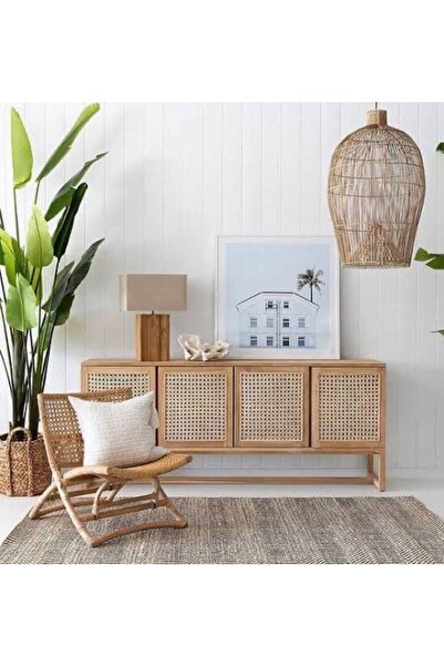 mikey Ahşap Ovata Konsol