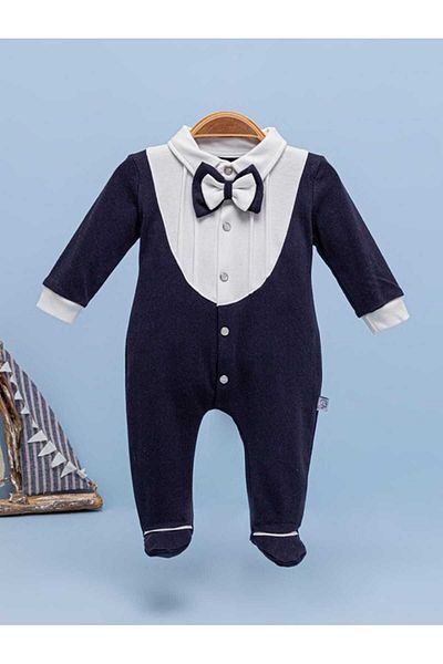Mymio Baby Boy Tuxedo Jumpsuit