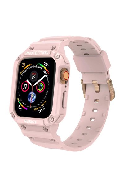 PSGT Apple Watch Uyumlu 42-44-45 Mm Rugged Armor Pro Koruma Ve Kordon