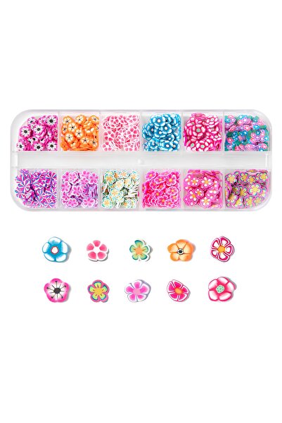Venalisa 3D Akrilik Reçine Tırnak Süsleme Papatya Figürleri Nail Art