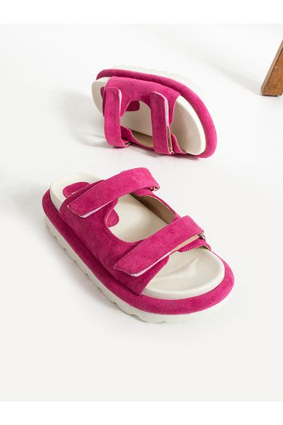 Alemdar Shoes Fuchsia Velcro MORLY Women's Sandals